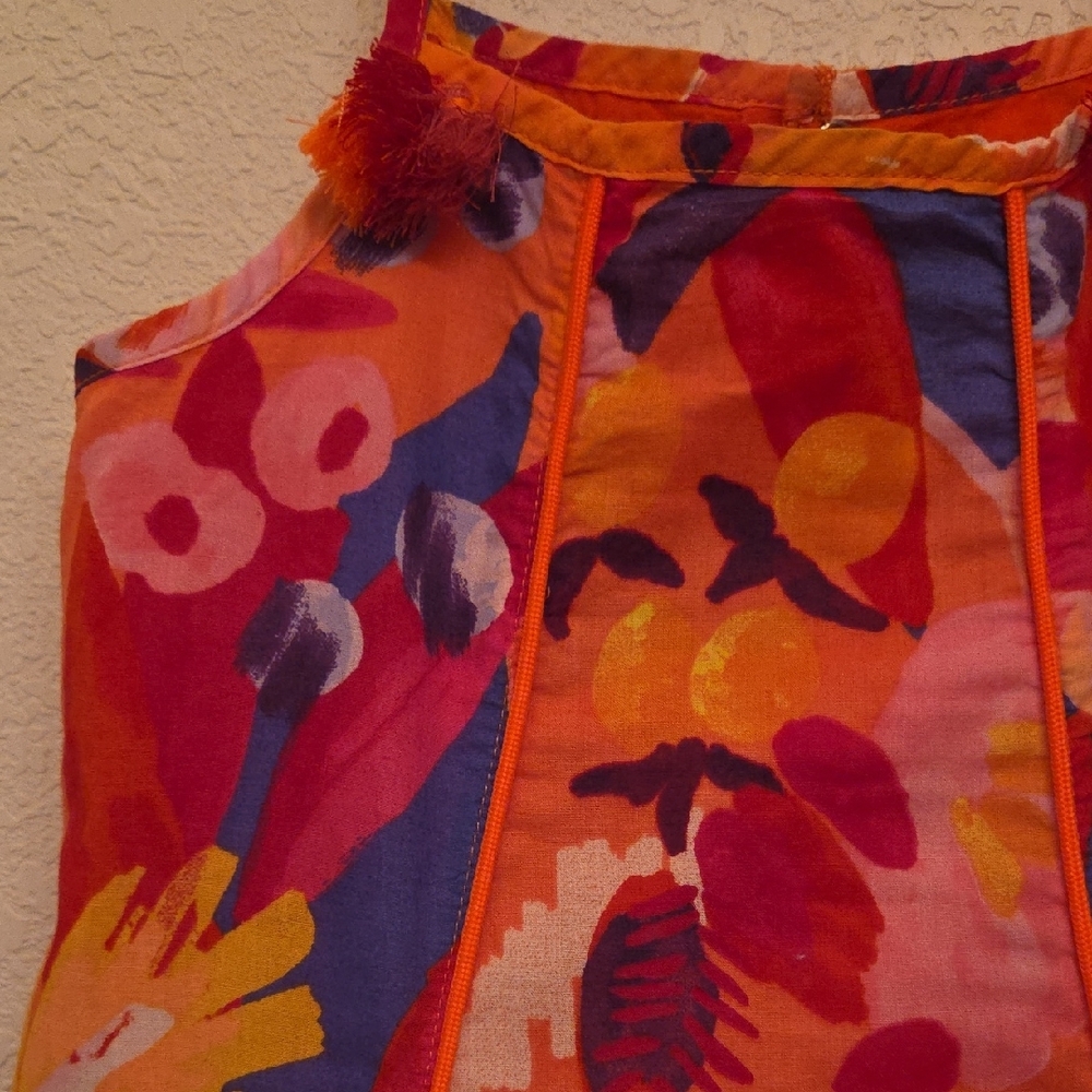 Catimini Bright Orange Dress - Picture 4 of 10